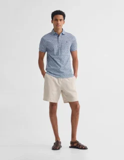 MILO PRINTED JERSEY POLO W POCKET