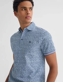 MILO PRINTED JERSEY POLO W POCKET