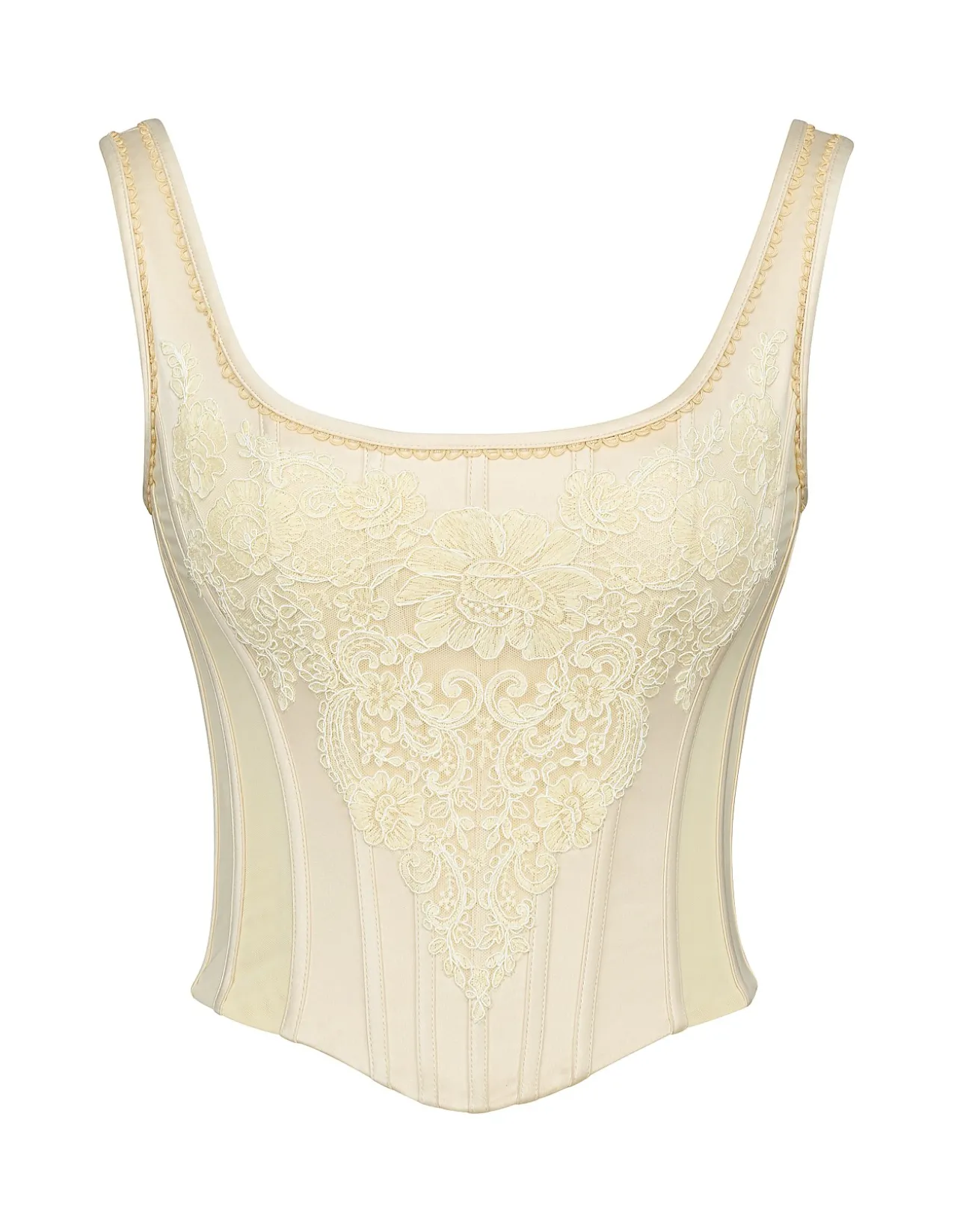 'MIMI'VINTAGE SATIN CORSET TOP