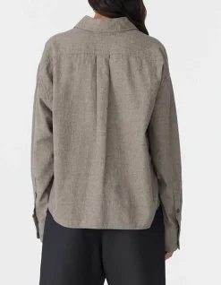 Mini Houndstooth Crop Shirt