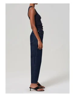 Miro Relaxed Barrel Leg Denim Jeans