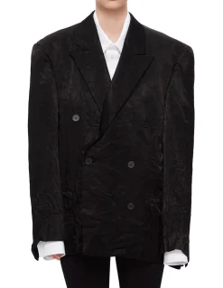 Mirror Satin Double Breasted Jacket