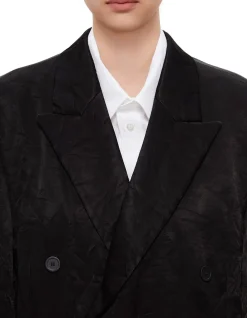 Mirror Satin Double Breasted Jacket