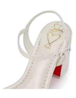 MISS JANE SANDAL 85 NAPPA PERLE/LINING BIANCO