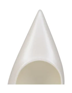 MISS Z 100MM NAPPA PERLE LINING BIANCO PUMPS