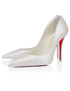 MISS Z 100MM NAPPA PERLE LINING BIANCO PUMPS