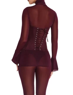 MISTRESS ROCKS CONTRAST LAPEL BLAZER DRESS