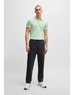 Mixed-Material Trainers with Faux Leather