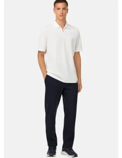 MODAL FIBER COTTON COOL JADE HALF ZIP POLO