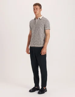 MONTE LINEAR KNIT POLO