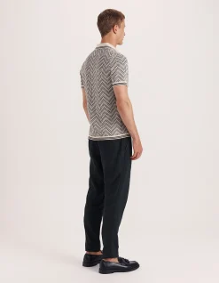 MONTE LINEAR KNIT POLO