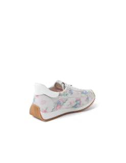 Moodle Pastel Floral Lace Up Trainers