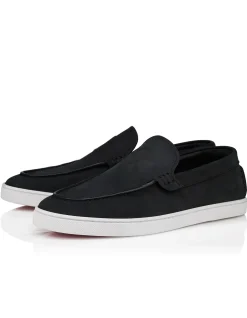 MOONBOAT FLAT CALF NABUCK RETOURNE DS BLACK