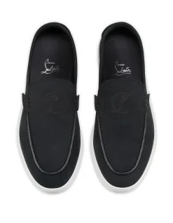 MOONBOAT FLAT CALF NABUCK RETOURNE DS BLACK