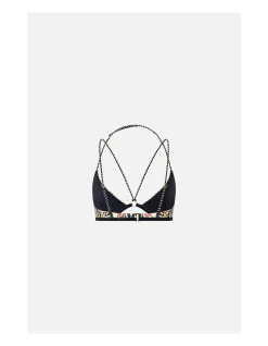 MULTI STRAP HALTER TRI BIKINI TOP W TRIM