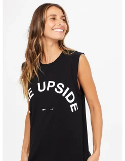 Muscle Tank Organic Cotton Logo Tank Top