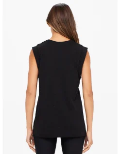 Muscle Tank Organic Cotton Logo Tank Top