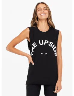 Muscle Tank Organic Cotton Logo Tank Top