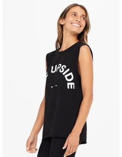 Muscle Tank Organic Cotton Logo Tank Top