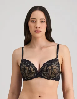 My Fit Omb Lace Push Up Plunge Bra
