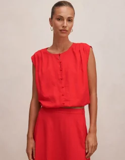NAIA BUBBLE HEM TOP