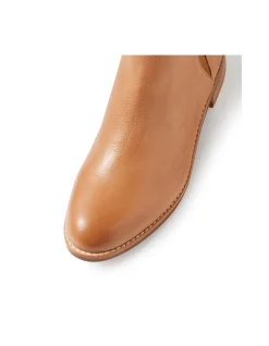 Nakta Low Heel Leather Ankle Boots