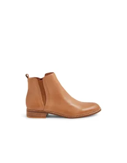 Nakta Low Heel Leather Ankle Boots