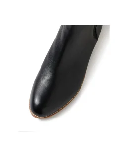 Nakta Low Heel Leather Ankle Boots