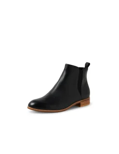 Nakta Low Heel Leather Ankle Boots