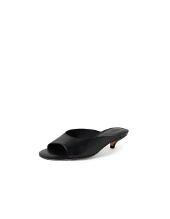 Nammer Sleek Open Toe Kitten Heel Mules