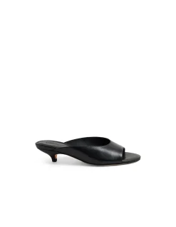 Nammer Sleek Open Toe Kitten Heel Mules