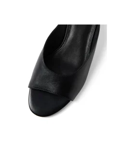 Nammer Sleek Open Toe Kitten Heel Mules