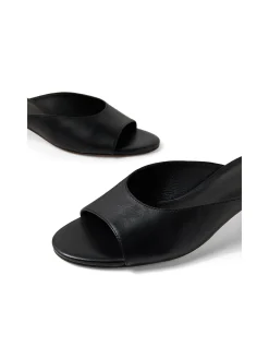 Nammer Sleek Open Toe Kitten Heel Mules