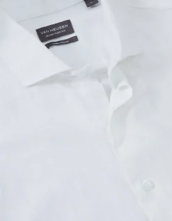 NEVERTUCK LONG SLEEVE COTTON LINEN BLEND SHIRT