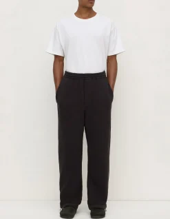 Newport Fleece Trackpant Washed Black