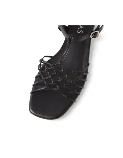 NIALA MI Woven Strap Flat Sandals
