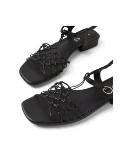 NIALA MI Woven Strap Flat Sandals