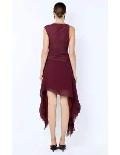 NICO ASYM MIDI DRESS