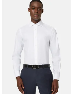 NO IRON WINDSOR COLLAR SLIM FIT SHIRT