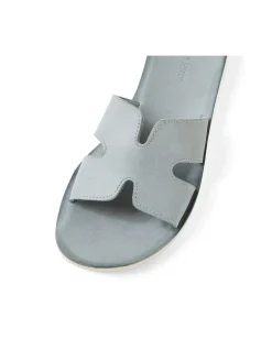 Nokker Leather Slip-On Flat Sandal