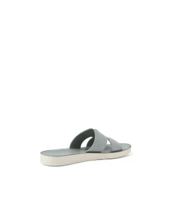 Nokker Leather Slip-On Flat Sandal