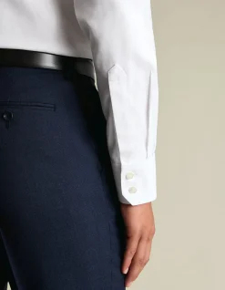 Non-iron twill slim fit shirt