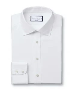 Non-iron twill slim fit shirt