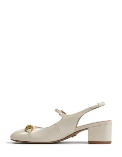 NORA Vintage Ivory Patent Leather Slingback