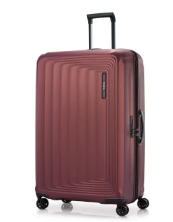 Nuon 81cm Expandable Extra Large Suitcase Terracotta Red