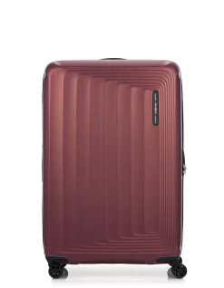 Nuon 81cm Expandable Extra Large Suitcase Terracotta Red