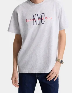 NY Minute Short Sleeve Crew Neck Cotton T-shirt