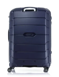 Oc2Lite 81cm Expandable Extra Large Suitcase Navy