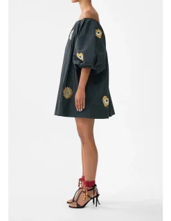 OFF SHOULDER PUFF DRESS