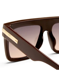 OFFSIDE + BROWN SHIELD SMOKE TO BROWN GRAD SUNGLASSES